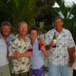 Oregonians we met in Roatan, Elaine is on the far right