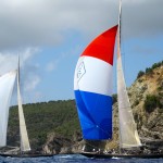 Hanuman and Velsheda, two of the J class yachts.